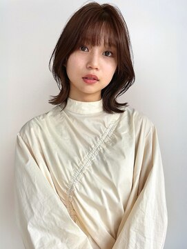 イロウ 天神大名店(IROW) チョコレートブラウン くびれヘア くびレイヤー