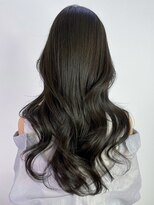 アルバム 渋谷パルコ(ALBUM)&nbsp;小顔ロンググレージュ韓国ヘアオリーブグレー_ba568932