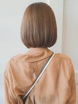 TJ天気予報 3mm 尾西店&nbsp;髪質改善水素カラー/オレンジブラウン/ボブ