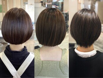 アシャ ヘアー ソリューション 神戸店(asha hair solution)の写真/クセ/うねりは抑えたいけど"縮毛矯正はしたくない"方に[摂津本山/髪質改善/明るい白髪染め/ショートカット]
