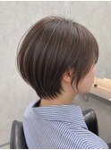 ショート/ボブ/ハイライト/インナーカラー/白髪ぼかし/銀座駅