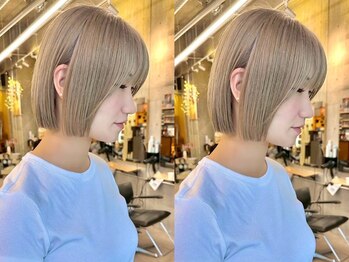 ヒビヲ 天神警固(HIBIO)の写真/20~30代女性に人気の切りっぱなしボブやミニボブなど、毎日簡単に可愛くなれるヘアデザインをご提案*