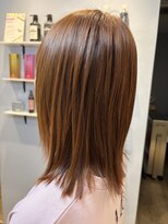 ベルベットヘア 千早店(Velvet hair)&nbsp;オレンジブラウン×オージュアトリートメント