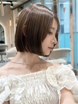 ロンド メリー 大宮(Lond merry) レイヤーボブ/ミルクティーベージュ/髪質改善/顔周り/大宮