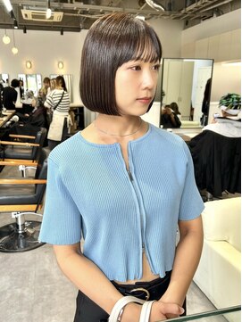 ジーニー 横浜(giinii) 大人可愛い20代30代前下がりボブ/切りっぱなしボブ/ミニボブ