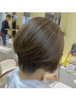 クオリス 上板橋店(QUALIS) 前下がり★大人ショートボブ/オリーブグレージュ 40代30代