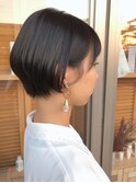 大人可愛いショートボブ＃ダークグレージュ