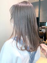べージュインナーカラー_ピンクベージュボブルフ_ba309833