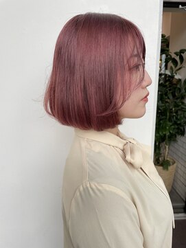 サロンドミルク 溝の口店(salon de MiLK) 傷んだ髪の毛とはお別れ!顔周りが可愛いワンカールボブ♪