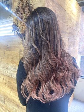 フォーク(FOLK) YAMATO/ピンクベージュ/バレイヤージュ/髪質改善/ハイライト