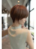 30代40代大人可愛い前下がりショートボブ/前髪/イルミナカラー