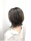 Carin那覇真嘉比店/小顔/オリーブカラー/セミウェットウェーブ