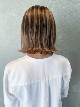 アイティーバイアルバム 下北沢店(IT by ALBUM) シャドールーツ_ショコラベージュボブルフベビーバング_ba348561