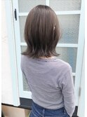 大人可愛い外ハネ20代/30代/40代ミントベージュ☆