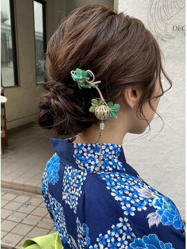 デコヘアー キートス(DECO HAIR kiitos) 浴衣のシニヨンアレンジ