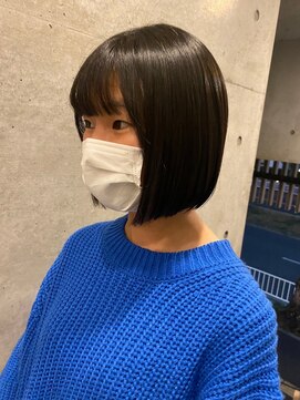 ヘアーエスクールステラ(hair S.COEUR stella) きりっぱなしボブ
