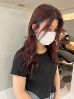 ガリカ 横浜(Gallica) 【minami】おしゃれ大人可愛いピンクブラウン/顔まわりレイヤー