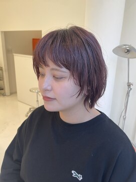 ハイブ 金沢(Hive) ショートボブ小顔ヘアヌーディーカラーニュアンスカラー20代ボブ