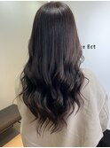 レイヤーロング20代30代チョコレートブラウングレージュカラー