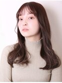 似合わせカット前髪パーマ美髪ストレートグレーベージュ1105