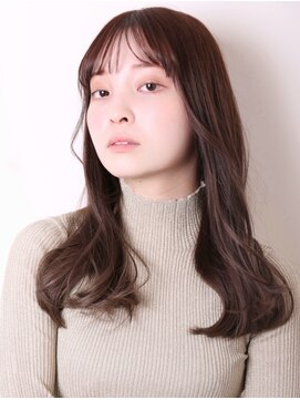 ヨファ ヘアー 芦屋店(YOFA hair) 似合わせカット前髪パーマ美髪ストレートグレーベージュ1105