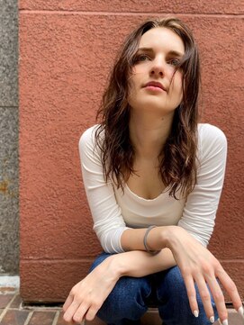 リノショアーズ 元町店(RINOSHORES) くすみブラウンセンターパートレイヤースタイルヘルシースタイル