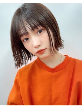 ロット 横浜(lot) ぱつっとボブ×メルティカラー×マロンブラウン[横浜駅]