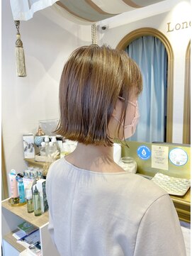 ロンドアベニール 北千住(Lond avenir) 切りっぱなしボブ　ブリーチなし　イメチェン　北千住