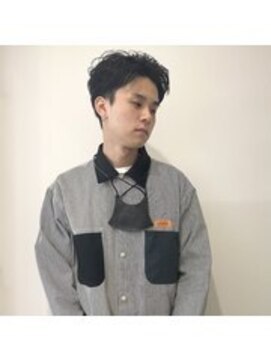 ニコ シモノセキ(NIKO Shimonoseki) 「NIKO」長さが短くてもできるアップバングパーマ