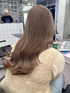 サンクプロジェクト(cinq PROJECT) 韓国風ミルクティーグレージュカラーベージュブラウンカラー