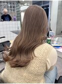 韓国風ミルクティーグレージュカラーベージュブラウンカラー