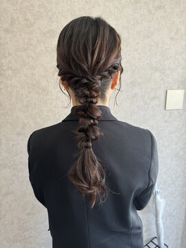 レガシーヘアーデザイン(Legacy hair design) 【Rio】☆ふはふはポコポコ編みおろしアレンジ☆天神/今泉