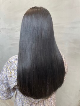 ジーナ 船橋(Zina) 髪質改善＊ロングレイヤーグレーベージュ＊美髪【Zina船橋】