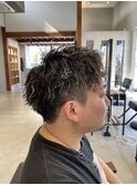 ツイストスパイラルパーマメンズ