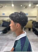 【soy-kufu】MEN'S HAIRアッシュブラックカルマパーマ