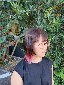 サバ ヘアー スペース(SABA hair space) ウルフ×インナーカラー
