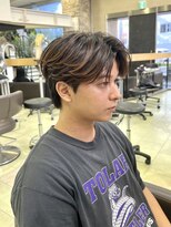 ゼスト 吉祥寺店(ZEST)&nbsp;フェザーバング カルマパーマ センターパート 鈴木楓竜