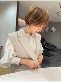 くびれショート/ダークアッシュ/美人ショート/ベリーショート