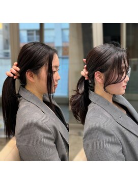 エレノア トーキョー 恵比寿(ELEANOAH TOKYO) 結んでも割れない顔まわり 顔周りカット