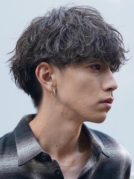 テン 心斎橋(tenn.) マッシュウルフカット波巻きパーマツイストスパイラルパーマ★