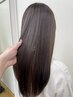 【縮毛矯正とカラー同時◎】カット＋縮毛矯正＋全体カラー＋艶トリートメント