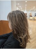 【立川 セミロングレイヤー ハイライト 30代40代50代60代◎】