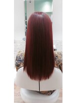 ファイン 滝川店(Fine)&nbsp;20代30代　髪質改善ＳQUTEカラー　ピンクレッド　暖色カラー