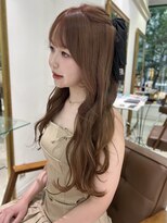 フォルテ 表参道店(FORTE)&nbsp;ホワイトグレージュ/ミニウルフ/デジタルパーマ/面長