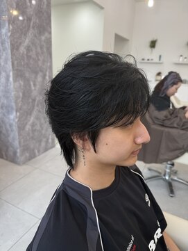 アオ 甲府本店(AO) 韓国風コンマバング×毛流れスタイル