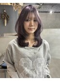ディープラベンダー×レイヤーカット