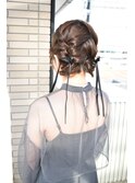 編み込みツインテール