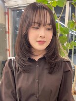 ノエ(noe) 黒髪カタログ/クラゲヘアー/オリーブグレー/栄r1