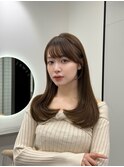 重ためレイヤーヘアスタイル