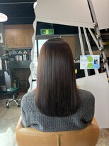 クレップスヘアーヒマワリ(CRE'PS HAIR HIMAWARI)&nbsp;縮毛矯正ミディアムヘア/縮毛矯正ビフォーアフター